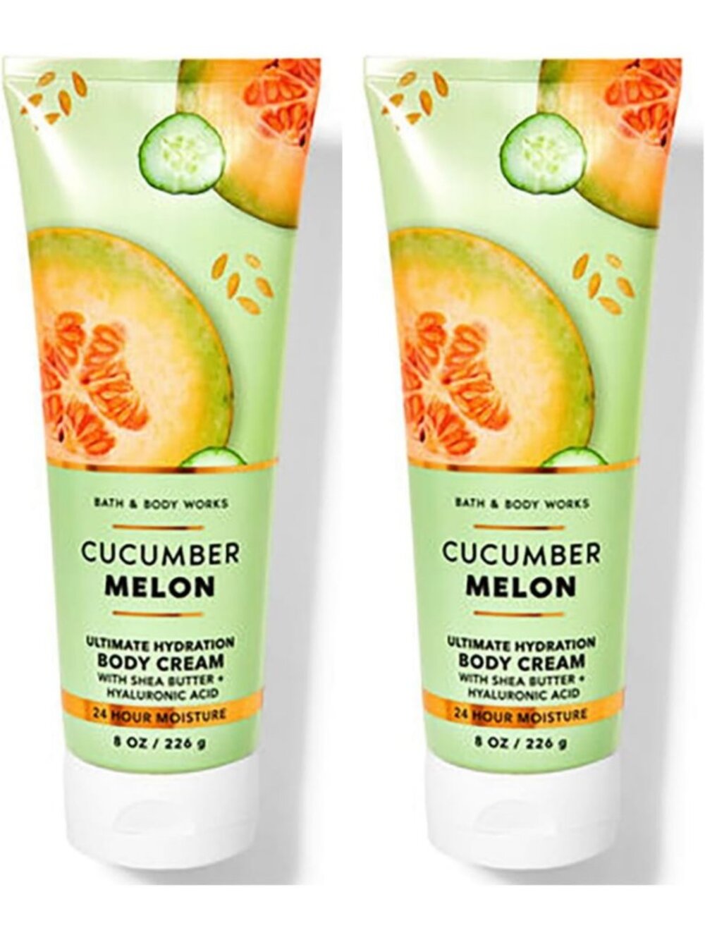 Moisturizing Cucumber Melon Body Cream Set - 8oz, Ultra Shea Hydration, Pack of